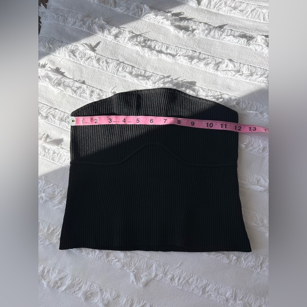 Dynamite Black Ribbed Tube top - Picture 4 of 6